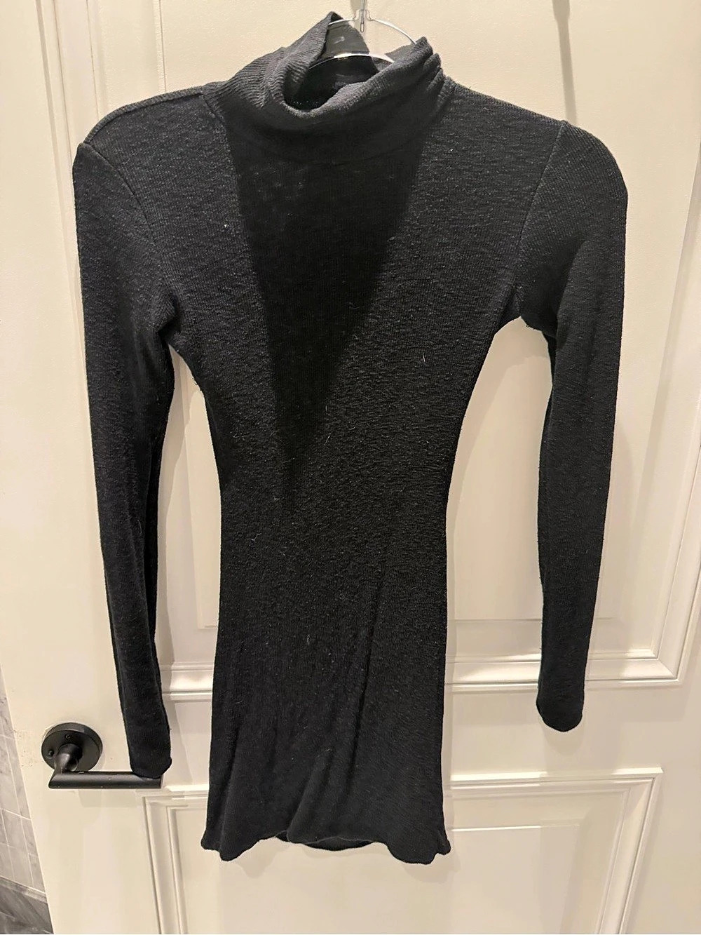 Are You Am I Denz Dress Mini Turtleneck Black Medium